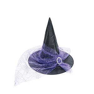 Chapéu Bruxa Cloe Roxo Halloween - Cromus - 1 Un