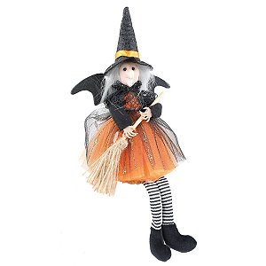 Bruxa Bárbara Halloween 28cm - 1 Un