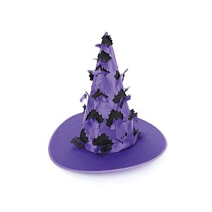 Chapéu Morcegos Roxo Halloween - Cromus - 1 Un