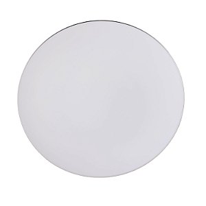 Prato Refeição Branco Prata - 6 Uni.