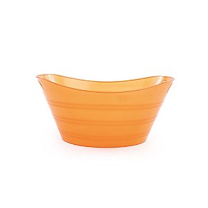 Tigela com Alça Laranja para Decoração de Halloween - Cromus - 1 un