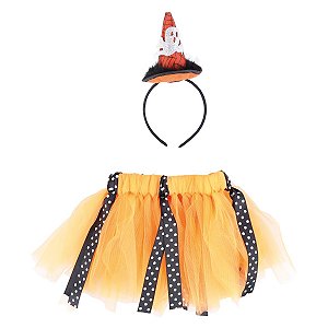 Kit Saia Tule/Tiara Laranja - Cromus - 1 Un