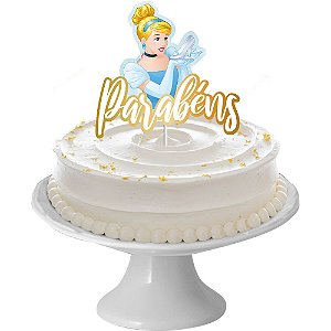 Decoração de Bolo - Festa Cinderela - Regina