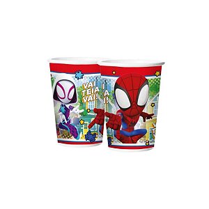 Copo de Papel - Spidey e Seus Amigos Espetaculares - 180ml - 12 UN - Regina