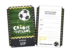 Convite Festa Futebol 08 Unidades - Regina