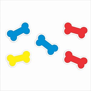 Aplique Imp em EVA - Patrulha Canina - Ossinhos - 05 unidade - Piffer