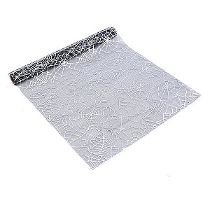 Caminho de mesa Halloween prata - Cromus - 1 un