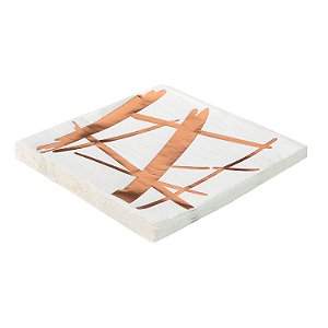 Guardanapo Estampado Folha Dupla - Silver Plastic - 20 Un