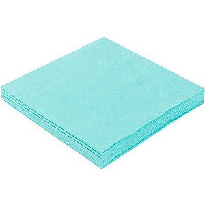 Guardanapo de Papel 24cmx24cm Liso Verde Água - 20 Un