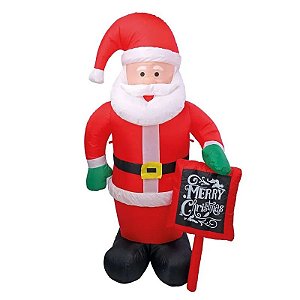Inflável Noel Merry Christmas 180cm Bivolt