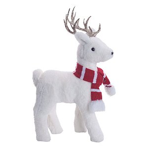 Rena Cachecol Listra Branco Vermelho 33cm (Phoenix) - 1 Un