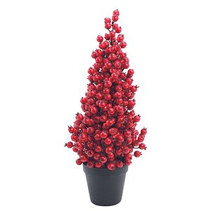 Topiaria com Frutas Vermelho 51cm - 1 Un
