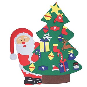 Decoração para Brincar Noel e Pinheiro 90X80cm - 1 Un