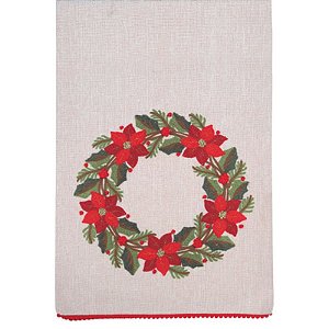 Caminho de Mesa Guirlanda Branco Verde Vermelho 180cm - 1 Un