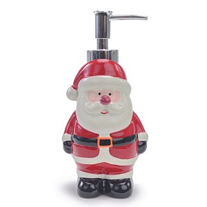 Porta Sabonete Liquido Noel Branco Vermelho Preto    - 1 Un