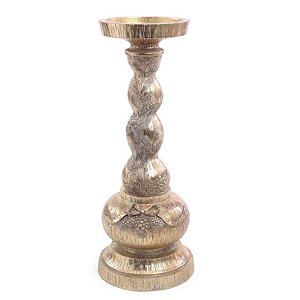 Porta Vela Ouro 30cm - 1 Un