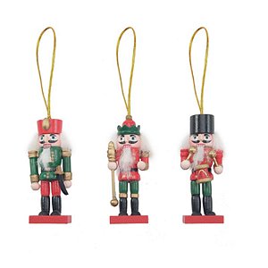 Enfeite Pendurar Soldadinho de Chumbo 8cm - Jogo com 3 Peças