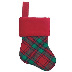 Bota para Pendurar Vermelho Verde 15cm - 1 Un