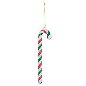 Enfeite Pendurar Candy Cane Vermelho Verde Branco 18cm - 1 Un