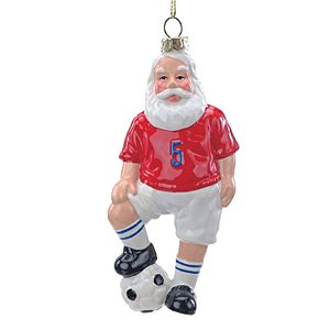 Enfeite Pendurar Noel Branco Vermelho Amarelo 14cm - 1 Un