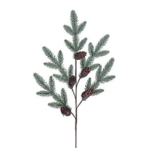 Galho Folhas e Pinhas Verde Marrom (Galhos Grandes) - 1 Un