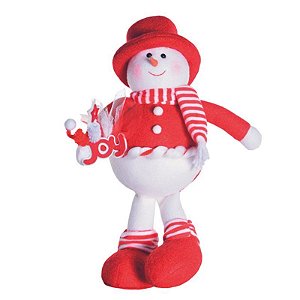 Bola de Neve com Enfs Joy Vermelho Branco (Sugar) - 1 Un