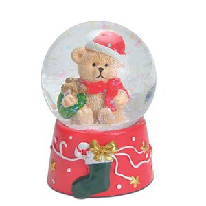 Globo de Água com Urso 7cm - 1 Un