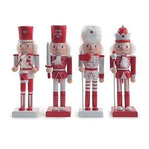 Soldadinho de Chumbo Decorativo Sortido Vermelho Branco 25cm - 1 Un