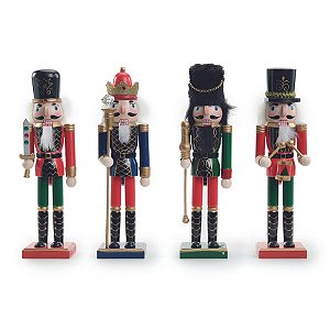 Soldadinho de Chumbo Decorativo Sortido Vermelho Azul Ouro 30cm - 1 Un