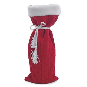 Embalagem Garrafa Vermelha 36cm - 1 Un