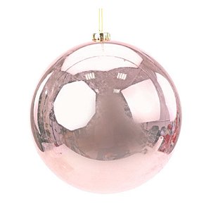 Bola Gigante Rose Gold Brilho 15cm - Jogo com 2 Peças