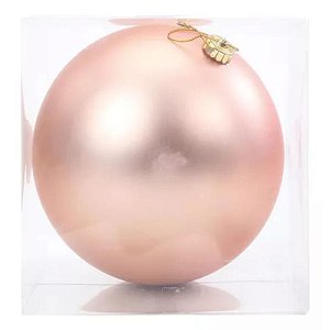 Bola Gigante Fosco Rose Gold 15cm - Jogo com 2 Peças