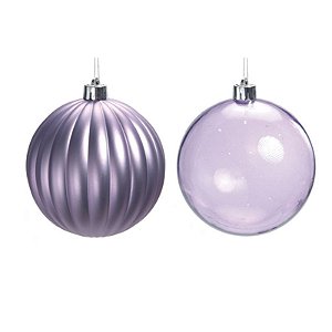 Bola Lisa Lilás 8cm - Jogo com 6 Peças