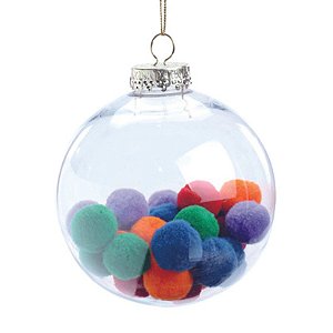 Bola com Pompom 8cm - Jogo com 6 Peças