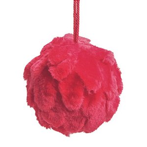 Bola Folhas Vermelho 10cm - Jogo com 4 Peças