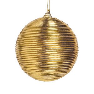 Bola Dourada 8cm (Bolas) - Jogo com 6 Peças