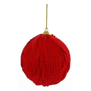 Bola Tecido Vermelho 10cm - Jogo com 4 Peças