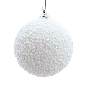 Bola Pérola Branco - Jogo com 6 Peças