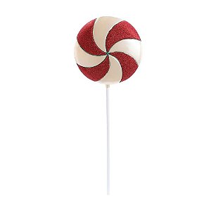 Enfeite Pendurar Candy Vermelho Branco - 1 Un