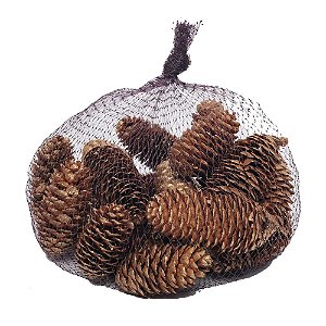 Saquinho com Pinhas Ouro Marrom 200G - 1 Un