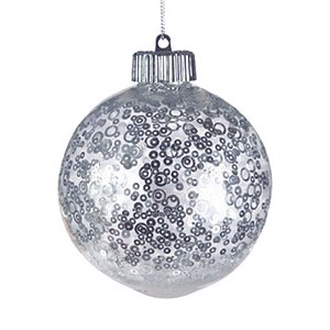 Bola com Glitter Rosa Azul 10cm - Jogo com 4 Peças