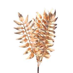 Pick Folhas com Glitter Ouro 20cm - 1 Un