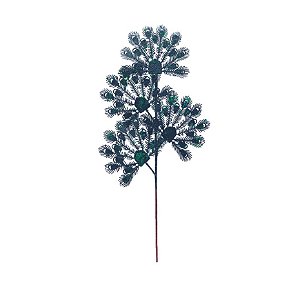 Galho Grande Verde Azul 56cm - 1 Un
