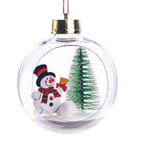 Bola com Boneco Neve 10cm - Jogo com 4 Peças