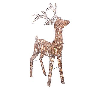 Rena Decorativa Em Pé com Led Marrom 128cm 110V - 1 Un