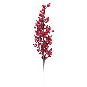 Galho Grande Frutas Vermelho 60cm - 1 Un