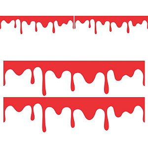 Adesivo Vinil Sangrento - 1 Un