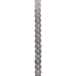 Fio Decorativo Paetê Prata 6mmx5m - 1 un