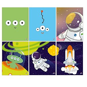 Quadrinhos Divertido Astronauta - 6 Unidades