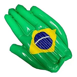 Mão Inflável Brasil - 1 Un